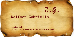 Wolfner Gabriella névjegykártya